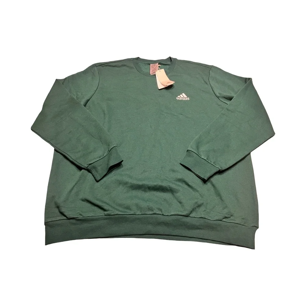 Adidas M Feelcozy Sweatshirt Mens 2XL‎ Collegiate Green Fleece Pullover